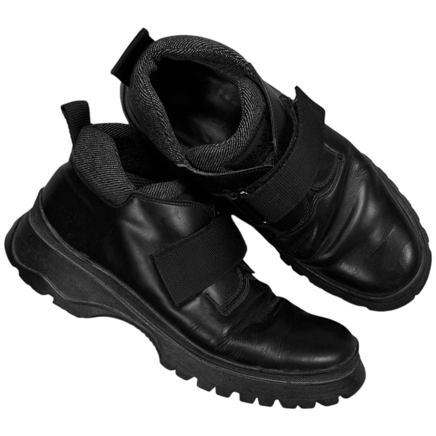 Prada Velcro Strap Hiking Derbies