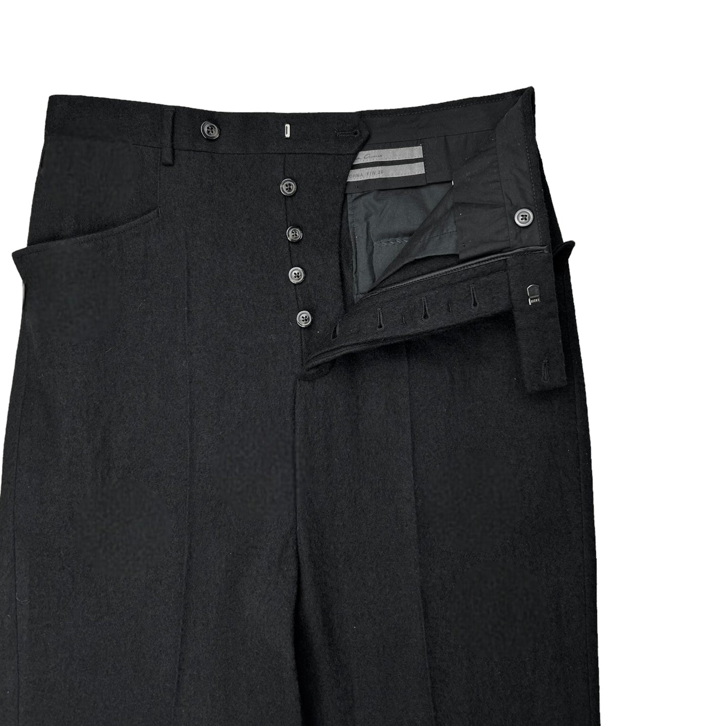 Rick Owens Brushed Wool Soft Walrus Trousers - AW20