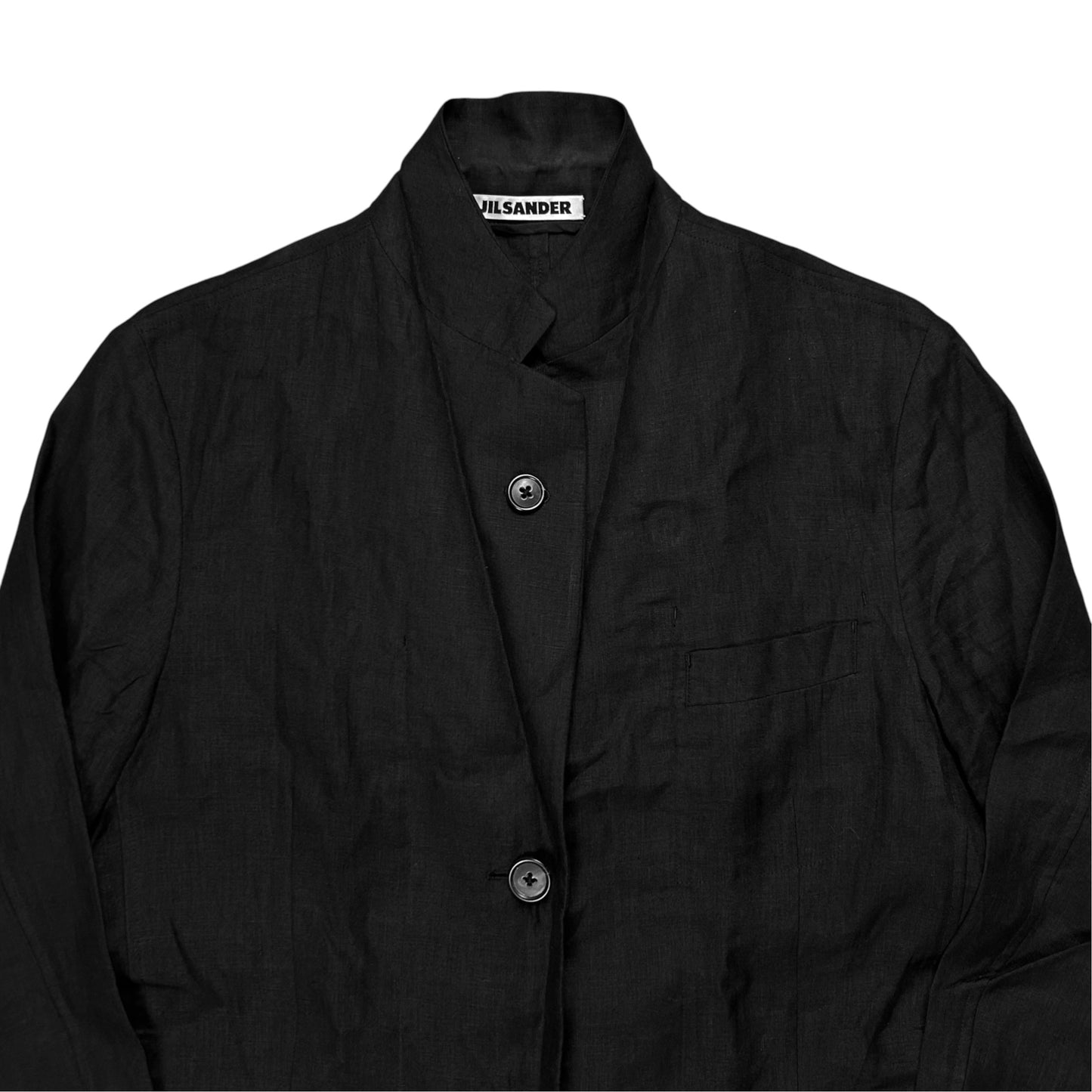 Jil Sander by Raf Simons Mandarin Linen Blazer - 00s