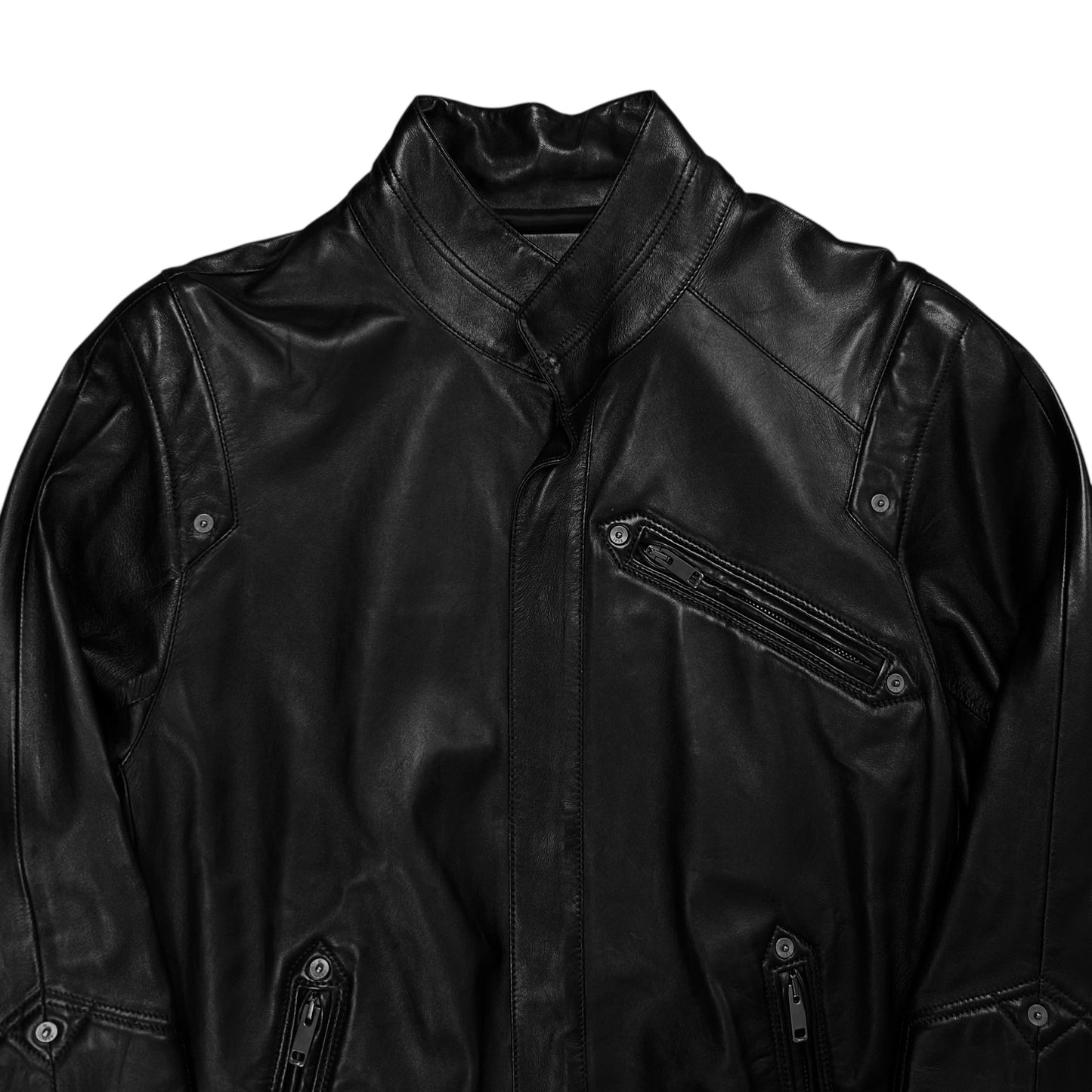 Givenchy Eyelet Stud Leather Bomber Jacket - AW13