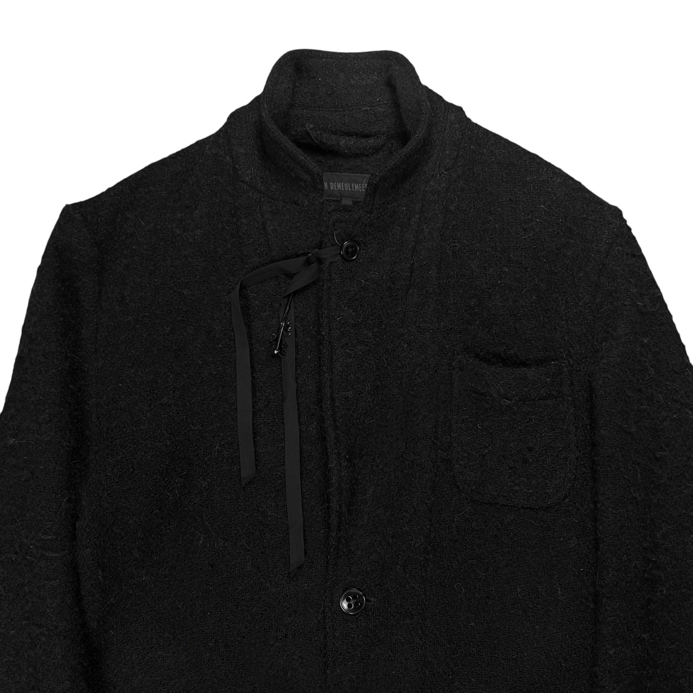 Ann Demeulemeester Lapel Strap Boiled Alpaca Wool Blazer - AW11