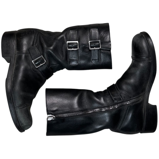 Prada Triple Belted Zip Rider Boots