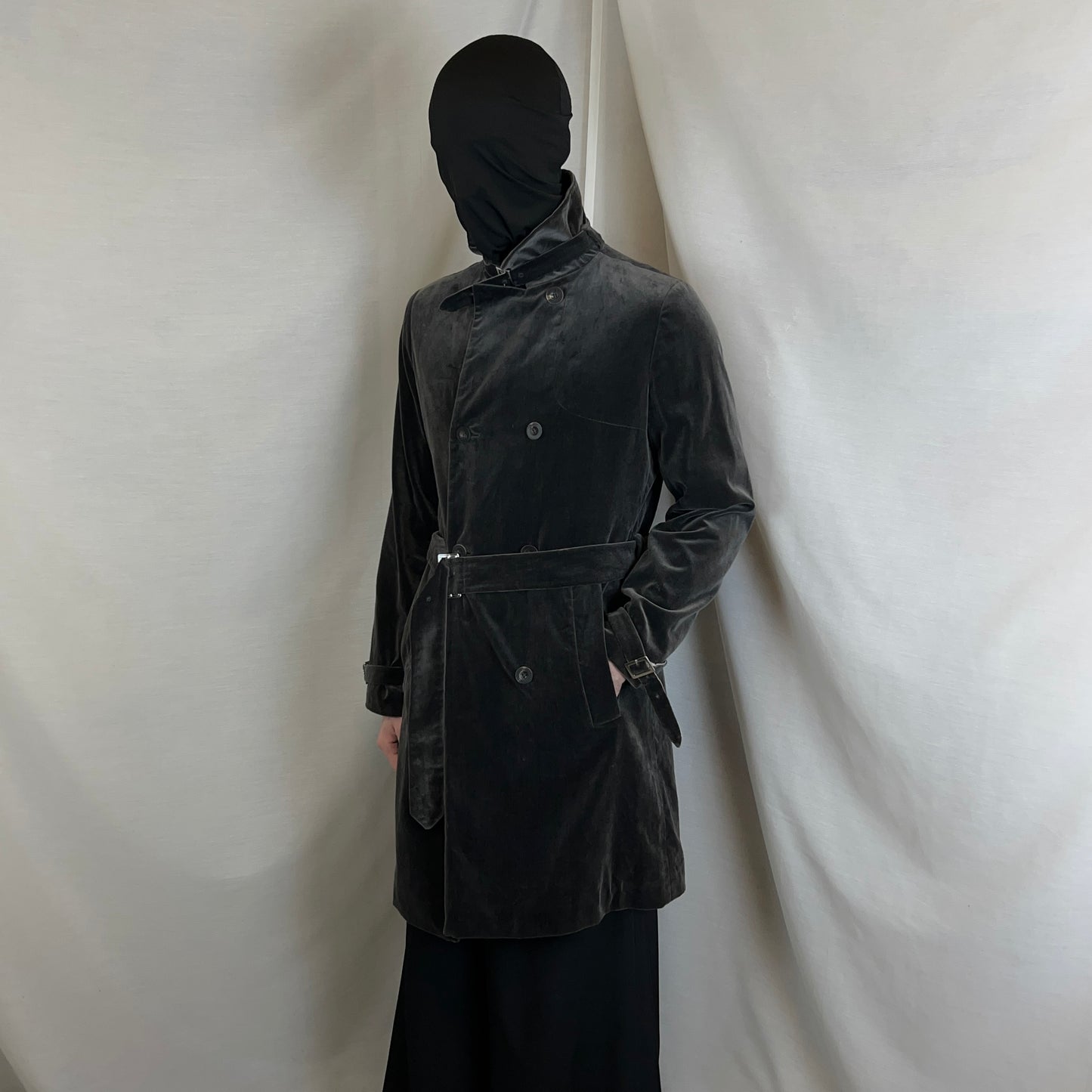 Jil Sander Multi Belted Velvet Coat