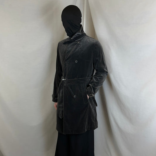 Jil Sander Multi Belted Velvet Coat