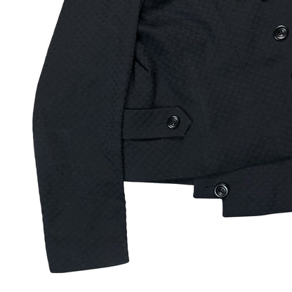 Dries Van Noten Cropped Double Breasted Jacquard Blazer - AW05