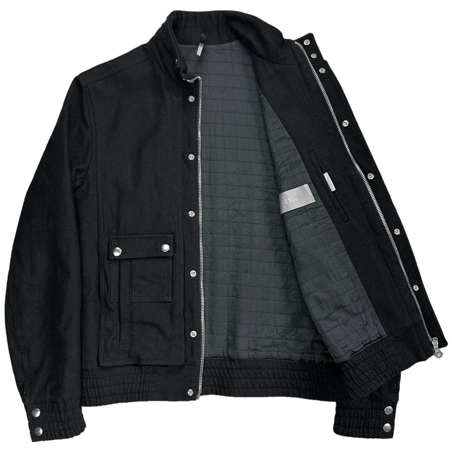 Dior Homme Cargo Flight Stud Wool Jacket - AW08