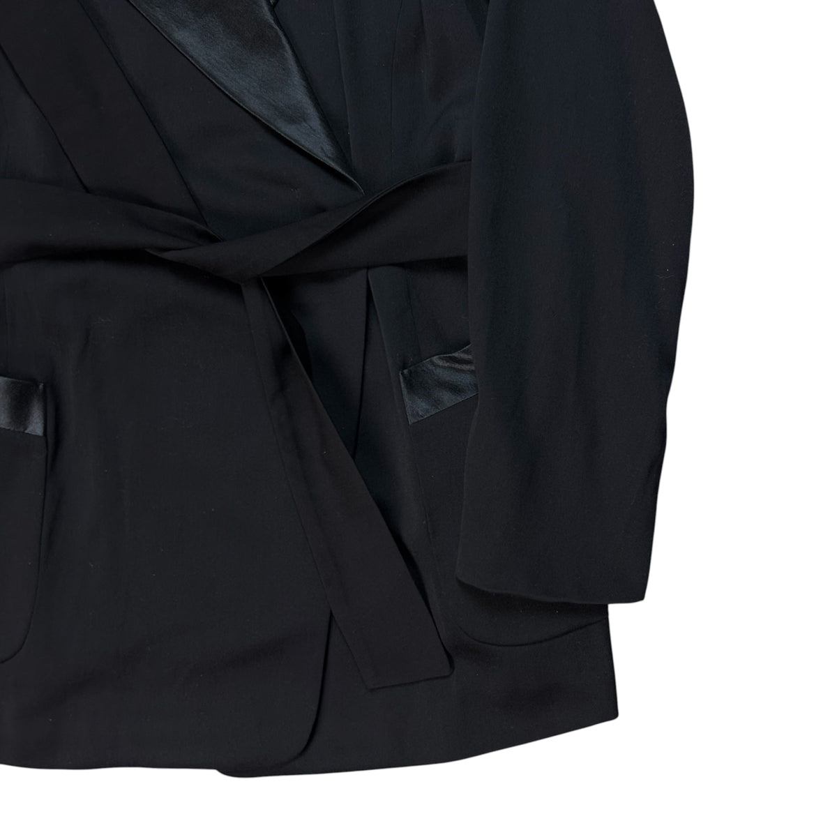 Jil Sander Belted Glossy Lapel Blazer - 80s