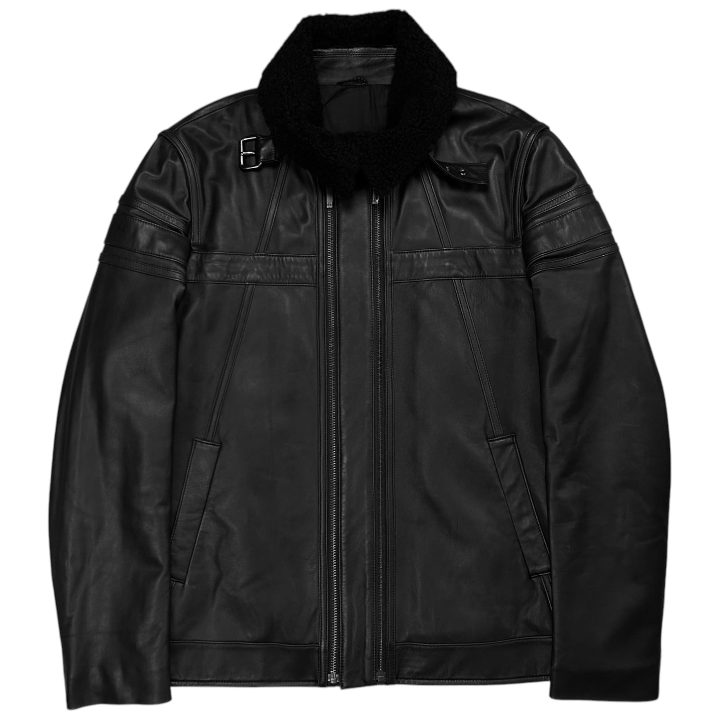 Givenchy Dual Zip Pilot Leather Jacket - AW11