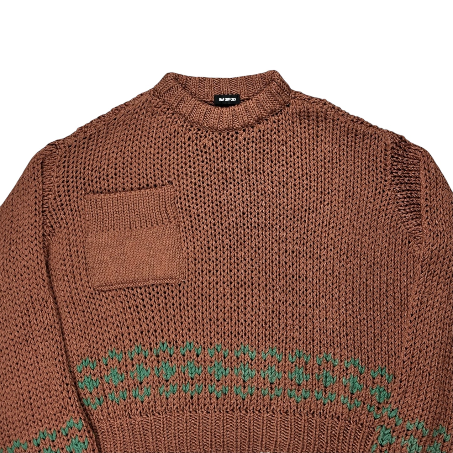 Raf Simons Disturbed Jacquard Knit Sweater - AW17