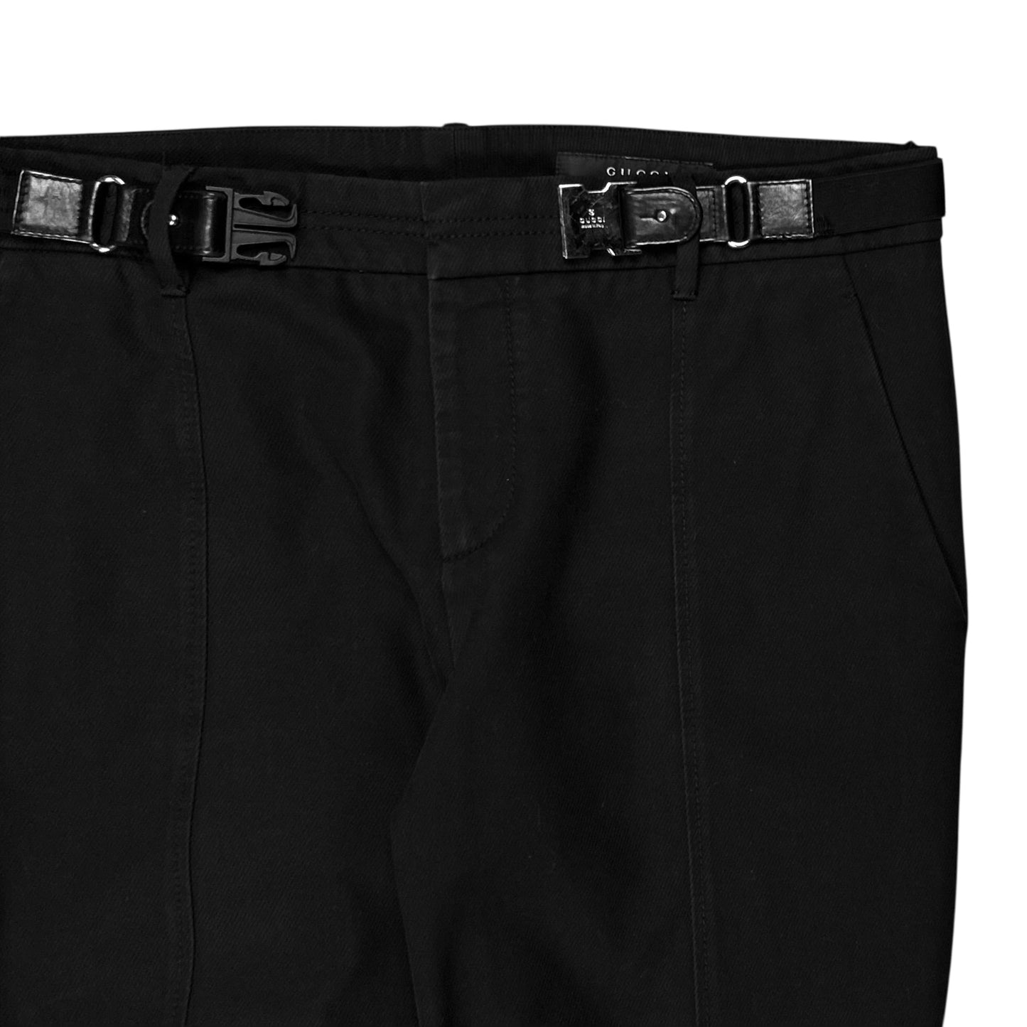 Gucci by Tom Ford Leather Harness Belt Pants - AW99