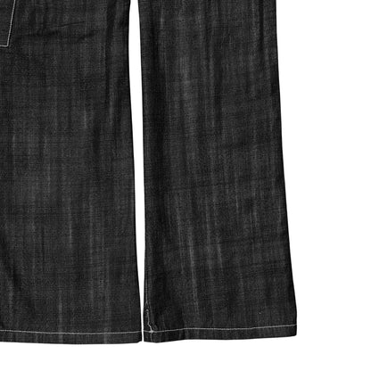 Jil Sander Contrast Stitch Carpenter Raw Denim Pants - AW07