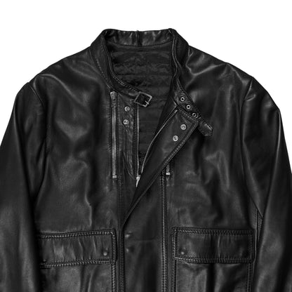 Dior Homme Navigate Leather Bomber Jacket - AW07