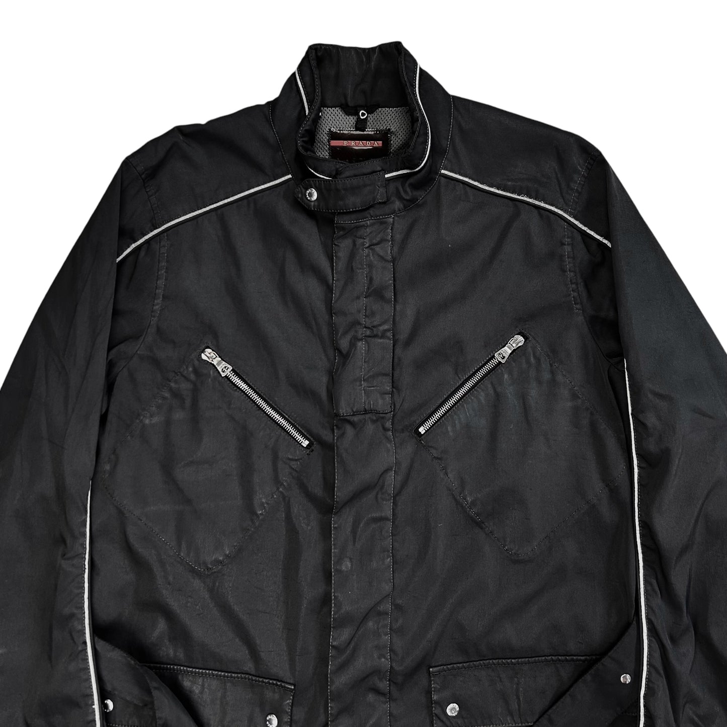 Prada Belted Piping Field Jacket