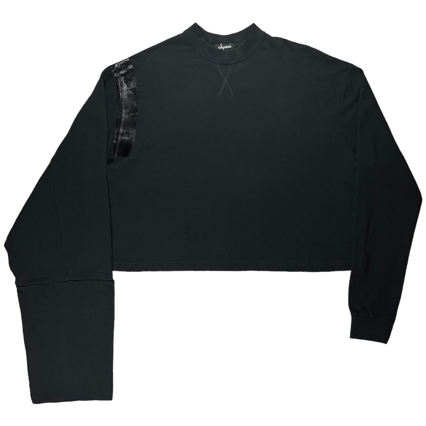 Raf Simons Cropped Asymmetric Tape Sweater - AW17