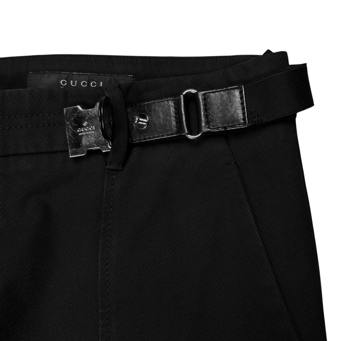 Gucci by Tom Ford Leather Harness Belt Pants - AW99