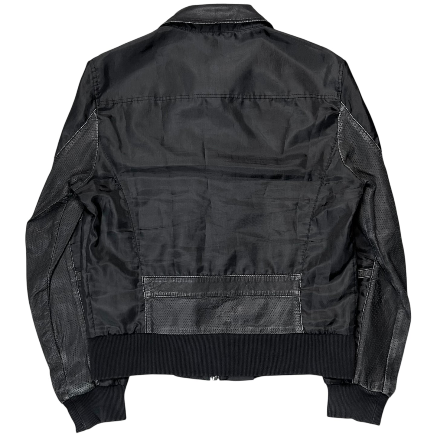 Dirk Bikkembergs Leather Applicated Utility Work Jacket