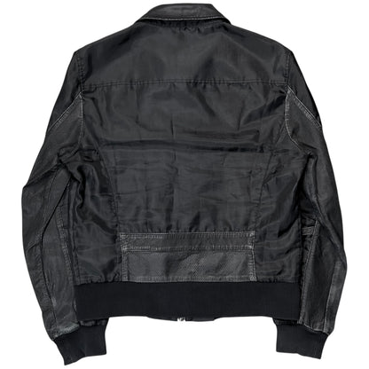 Dirk Bikkembergs Leather Applicated Utility Work Jacket