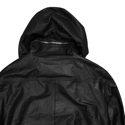 Gucci by Tom Ford Zip Hood Leather Jacket