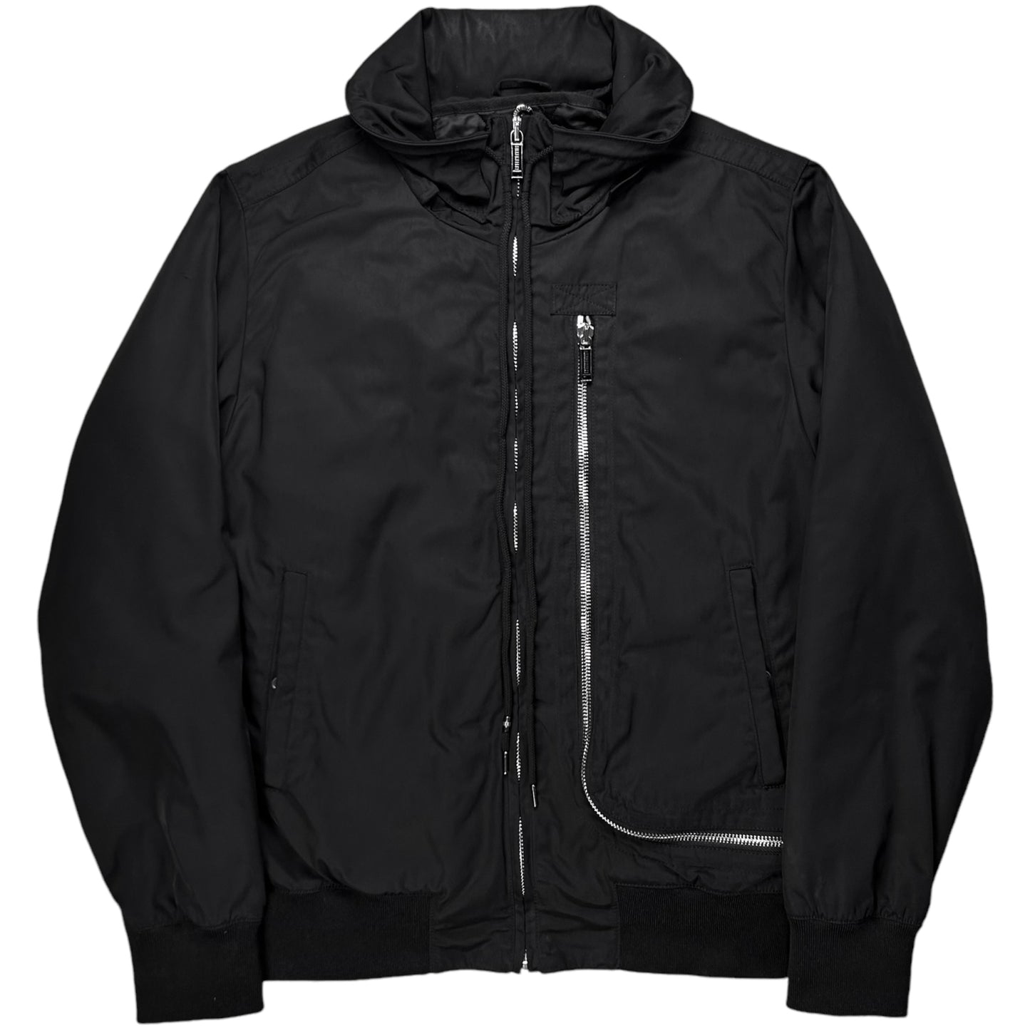 Dirk Bikkembergs L-Zip Layered Flight Jacket