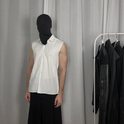 Raf Simons Sleeveless Pleated Shirt - SS99