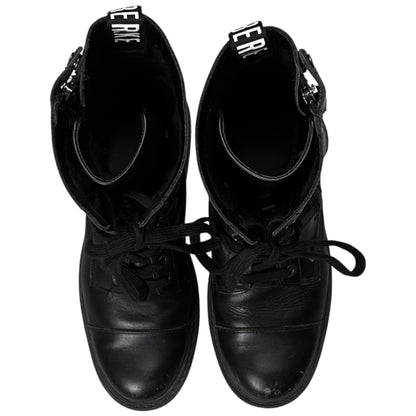 Dirk Bikkembergs Dual Tongue Zip Combat Boots