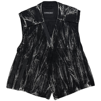 Y/Project Whisker Denim Velcro Vest - AW24
