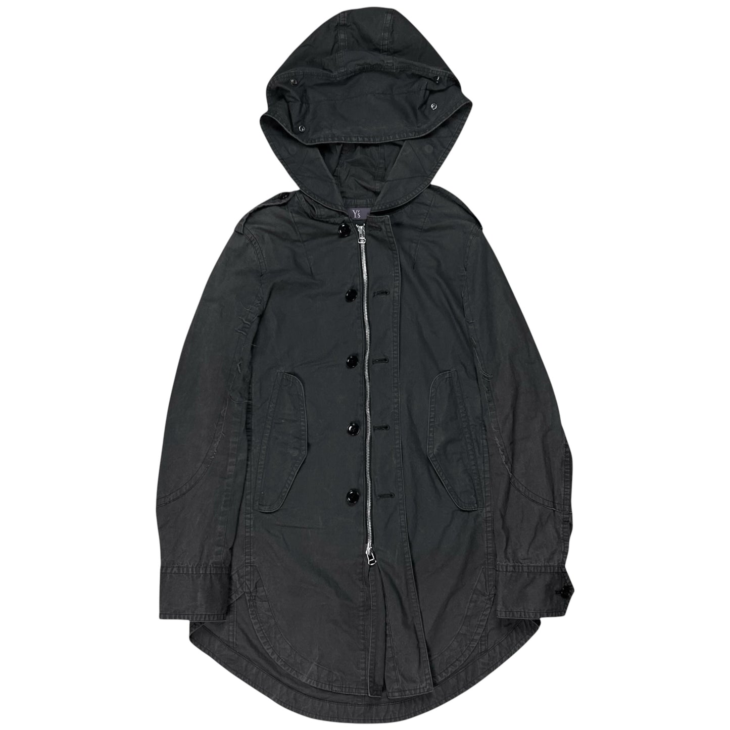 Y’s by Yohji Yamamoto Distressed Hooded Field Jacket - AW04
