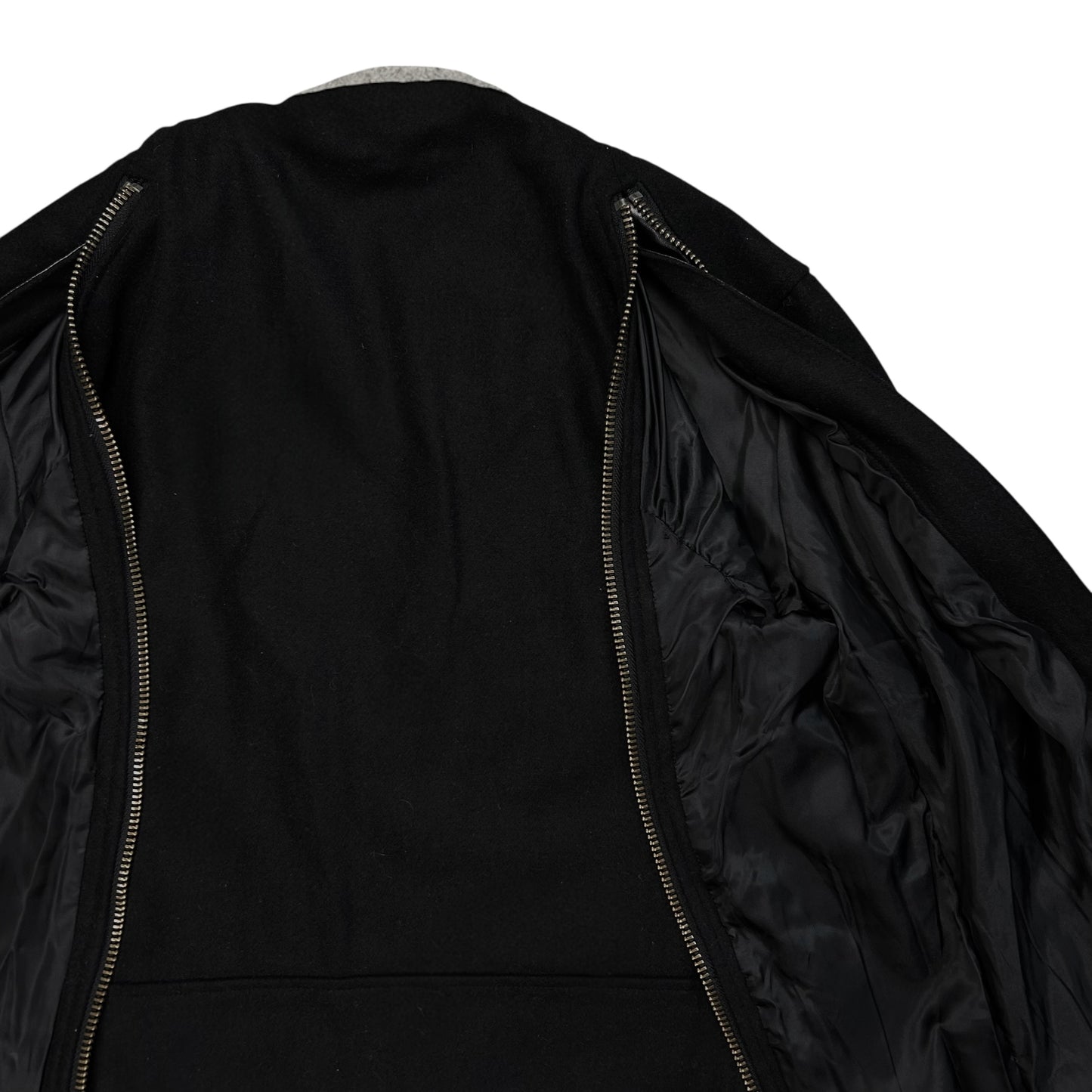 Yohji Yamamoto Pour Homme Back Zip Wool Bomber Jacket - AW14