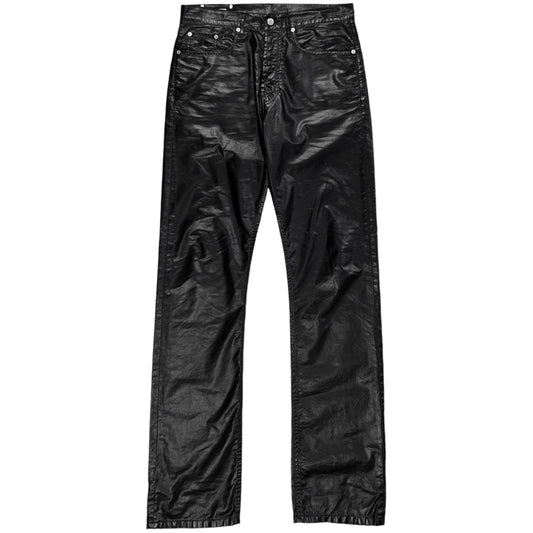 Dries Van Noten Vegan Leather Rivet Jeans - AW20