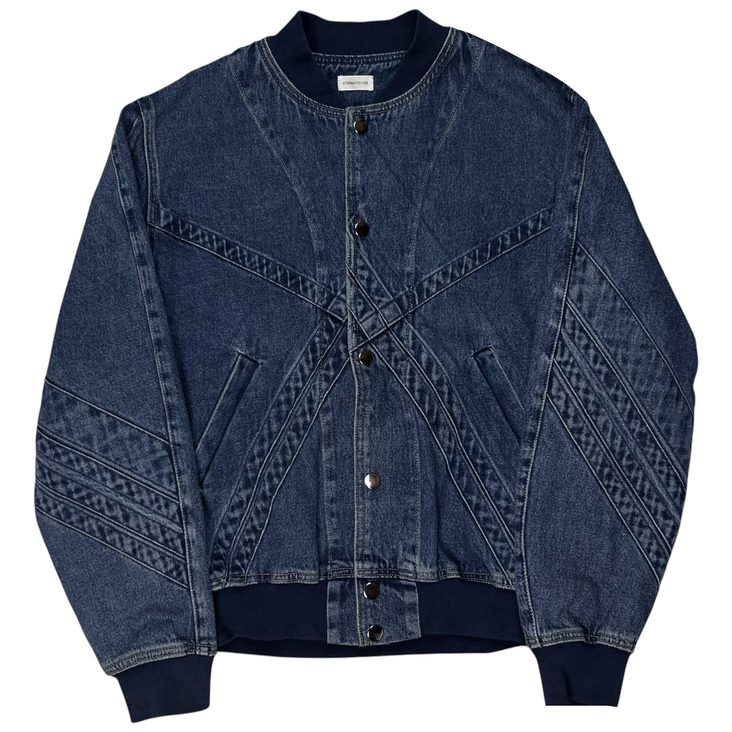 Stefan Cooke Quilted Denim Bomber Jacket - AW21