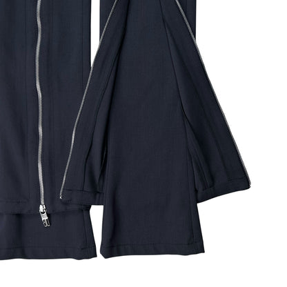 Dirk Bikkembergs Flared Front Zip Pants - 90s