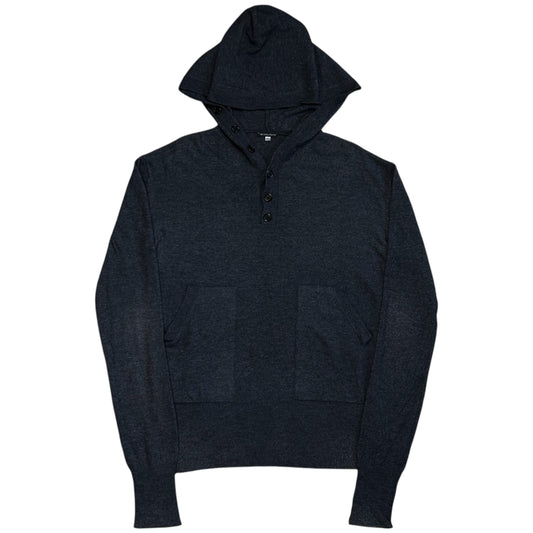 Ann Demeulemeester Buttoned Cashmere Hoodie