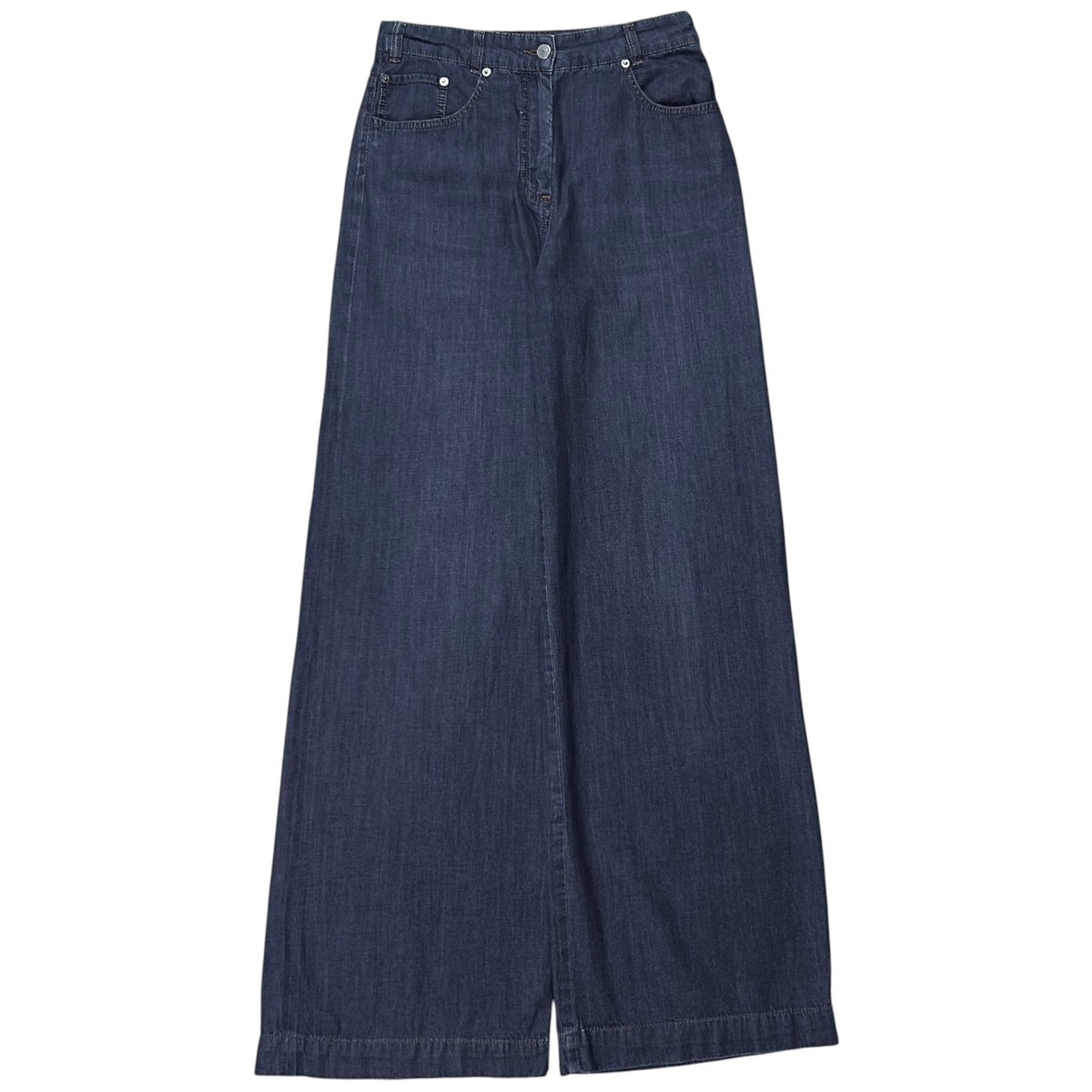 Dries Van Noten Wide Contrast Stitch Jeans
