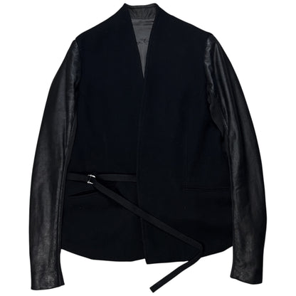 Rick Owens Strapped Leather Sleeve Stag Jacket - AW08