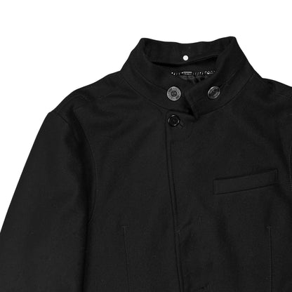 Dirk Bikkembergs Twisted Stud Collar Wool Jacket - AW09