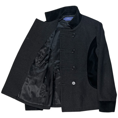 Comme des Garcons Homme Velour Appliqué Officer Jacket - SS06
