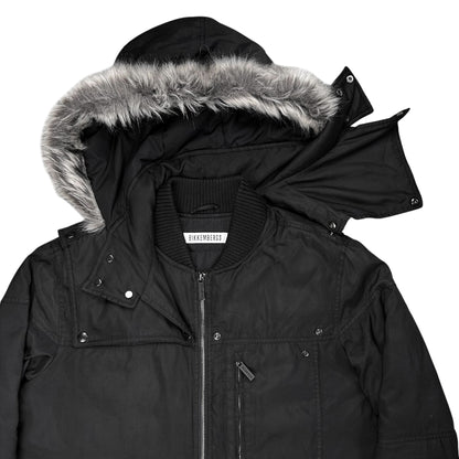 Dirk Bikkembergs Faux Fur Hood Utility Parka