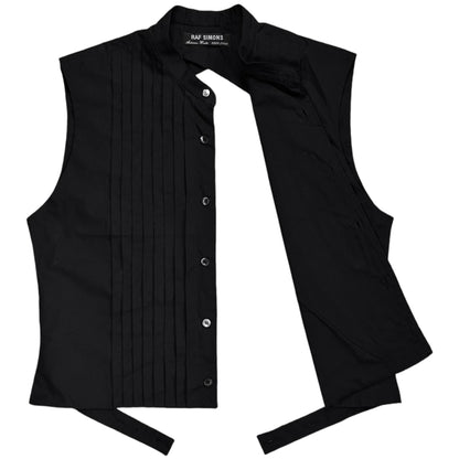 Raf Simons Sleeveless Pleated Open Back Shirt - AW99