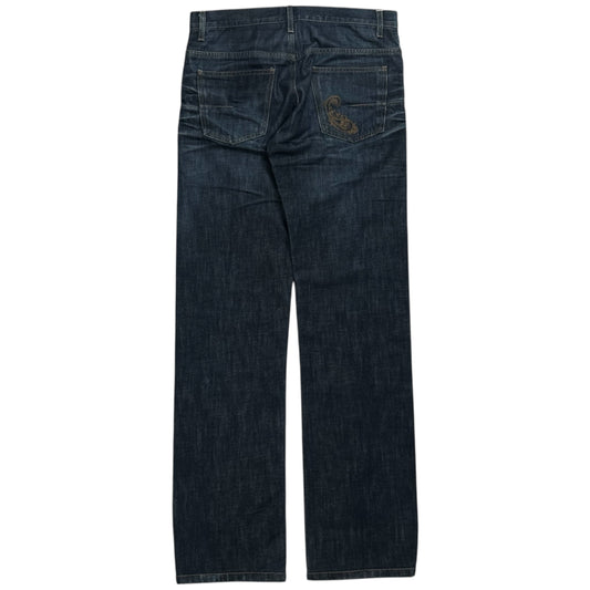 Dior Homme Pocket Tattoo Embroidery Straight Jeans - AW14