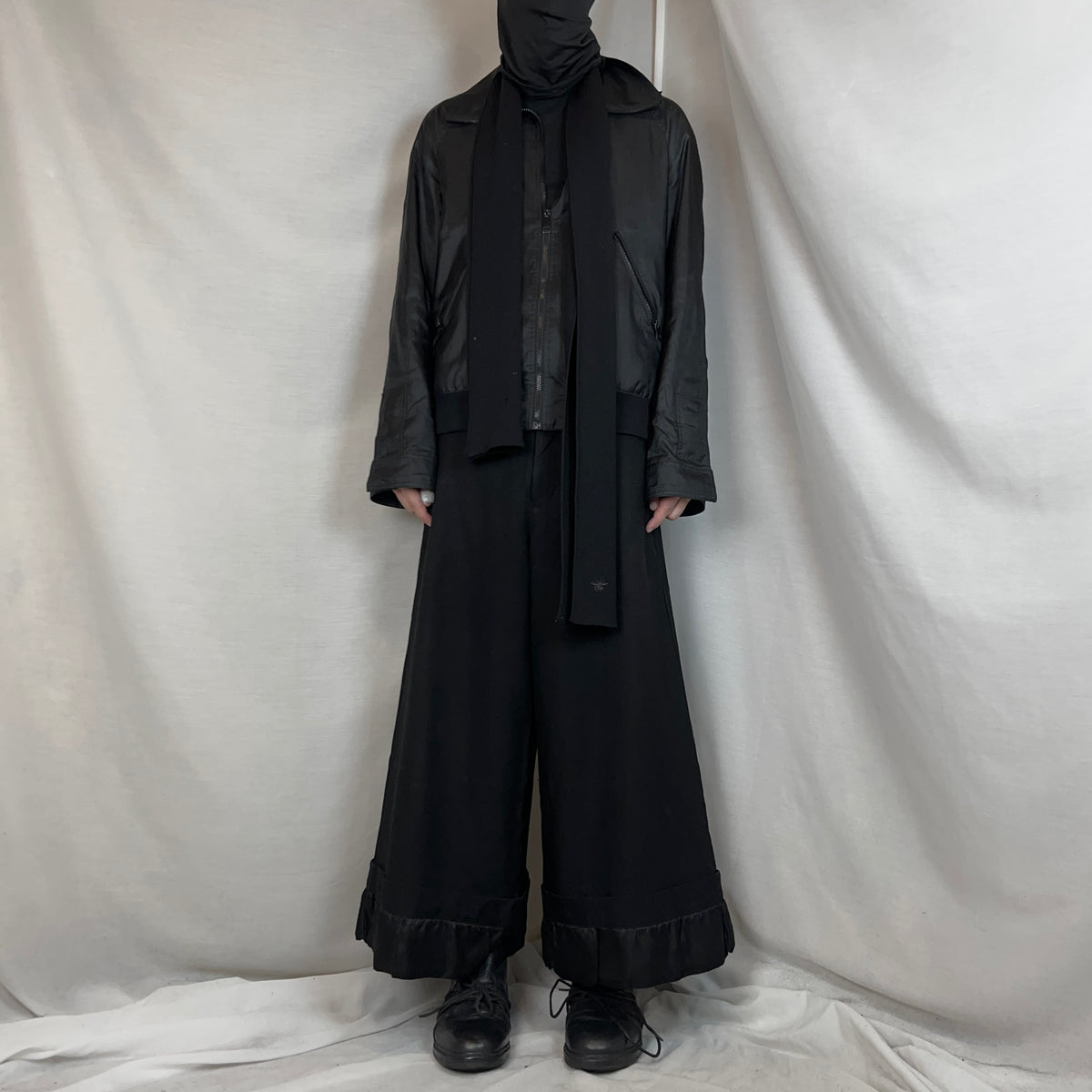 Comme des Garcons BLACK Turn Up Ruffle Shorts