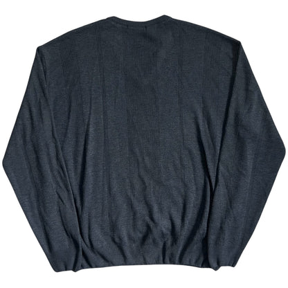 Ann Demeulemeester Rib Decorated V-Neck Knit Sweater