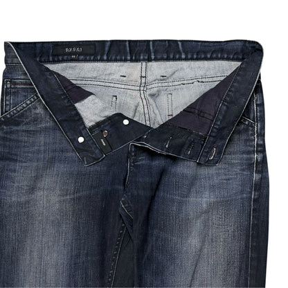 Gucci By Frida Giannini Blow Out Dark Wash Skinny Jeans - 2010s