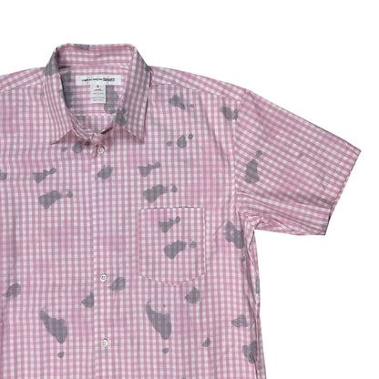 Comme des Garcons Shirt Stain Print Gingham Shirt - SS24