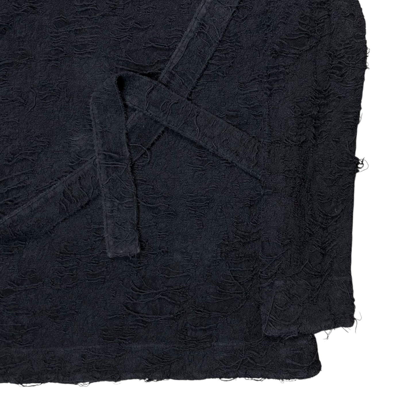 Yohji Yamamoto Pour Homme Frayed Wrap Belt Cardigan - AW12 l