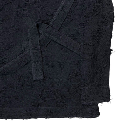 Yohji Yamamoto Pour Homme Frayed Wrap Belt Cardigan - AW12 l