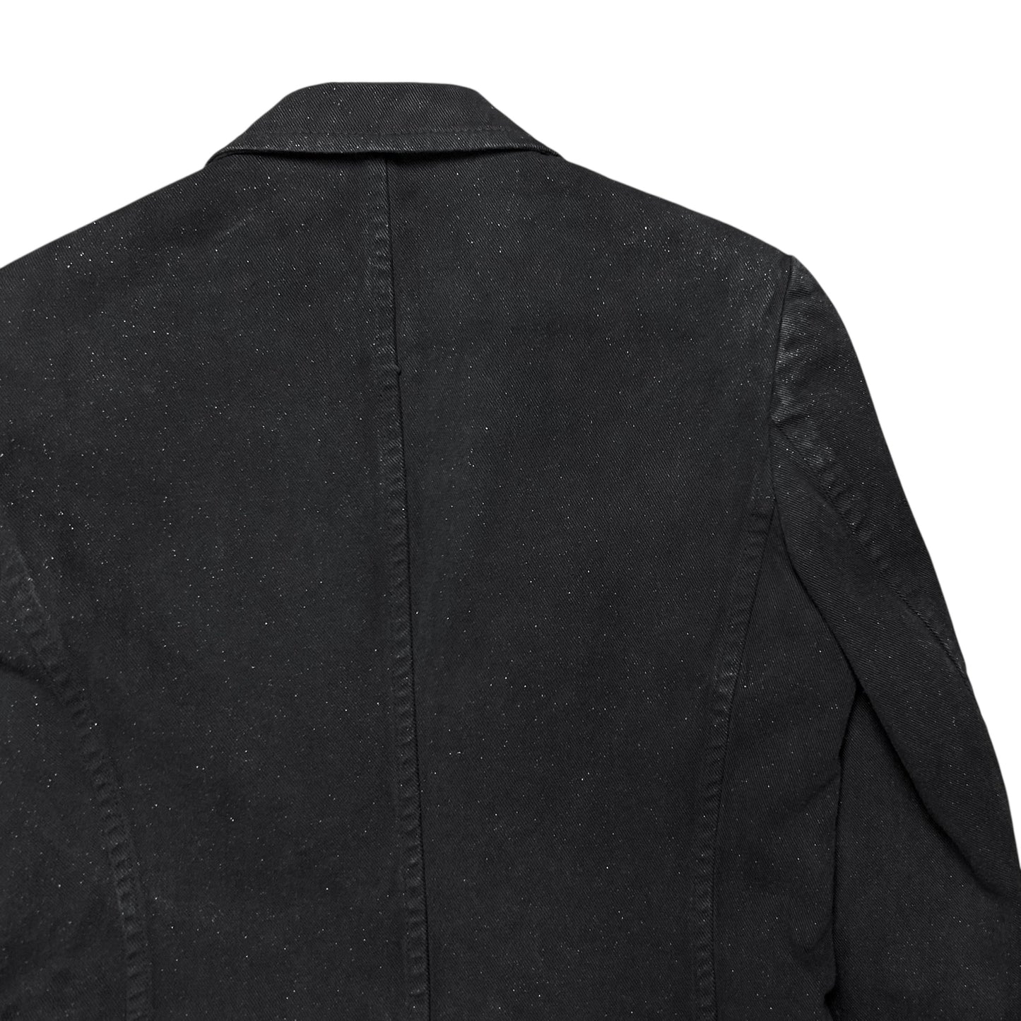 Y‘s by Yohji Yamamoto Sharp Speckled Denim Blazer