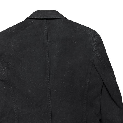 Y‘s by Yohji Yamamoto Sharp Speckled Denim Blazer