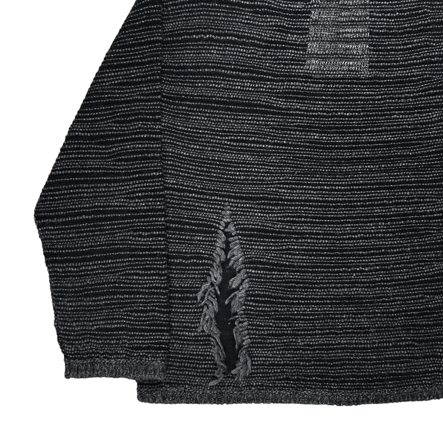 MM6 Maison Margiela Distressed Fringe Knit Sweater - AW22