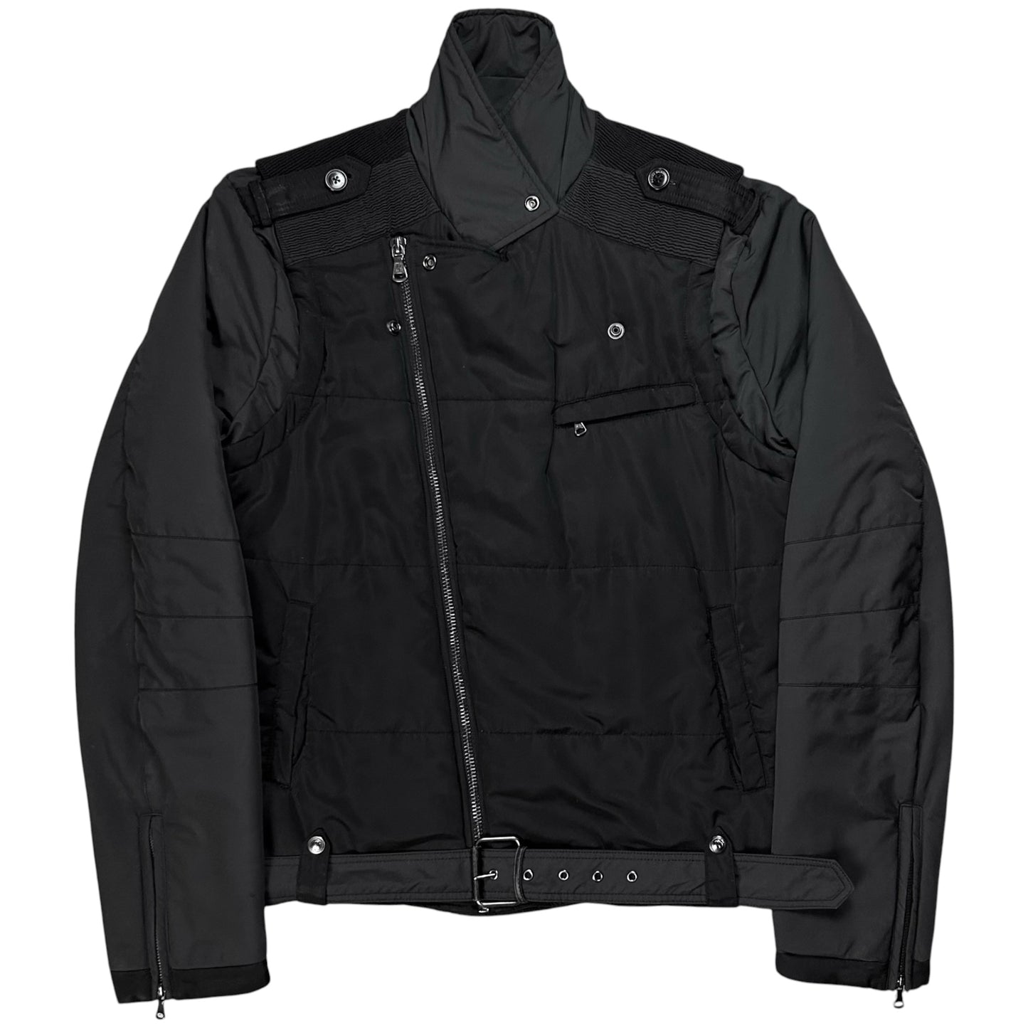 Pierre Balmain Belted Perfecto Shell Jacket - AW14