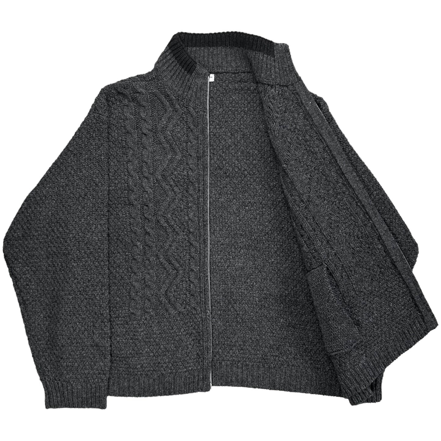 Dries Van Noten Cable Knit Zip Sweater